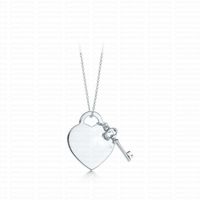 Silver Big Heart With Key