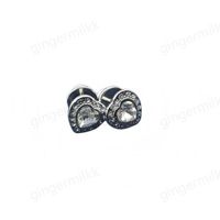 heart earrings +pink box