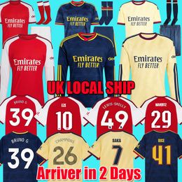 Bruno G. TZOLIS 2026 SAKA ZUBIMENDI GYOKERES EZE Arsenally jersey 26 27 champions soccer jerseys ODEGAARD HAVERTZ football shirts Men Kids kit RICE