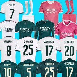 Yan Diomande REals MBAPPE Soccer Jerseys BELLINGHAM chandal VINI JR Cucurella Football Shirt Valverde CAMAVINGA Camiseta Kids Kits mADRI BERNARDO