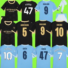 2026 man city 26 27 HAALAND CHERKI SEMENYO Soccer Jerseys manchester city26 27 kit REIJNDERS FODEN RODRIGO MARMOUSH GUEHI football kit shirts men kids sets