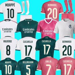 Yan Diomande REals MBAPPE Soccer Jerseys BELLINGHAM chandal VINI JR Cucurella Football Shirt Valverde CAMAVINGA Camiseta Kids Kits mADRI BERNARDO