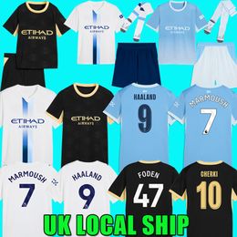 2026 man city 26 27 HAALAND CHERKI SEMENYO Soccer Jerseys manchester city26 27 kit REIJNDERS FODEN RODRIGO MARMOUSH GUEHI football kit shirts men kids sets