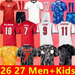 2026 2027 England Soccer Jersey Men Kids 26 27 KANE BELLINGHAM RASHFORD RICE FODEN GORDON TONEY PALMER PICKFORD Football Shirts Soccer Uniforms WOMEN RUSSO World Cup