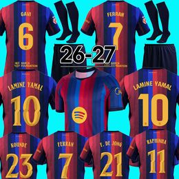 barcelona 26 27 LAMINE YAMAL RASHFORD soccer jersey GAVI OLMO JOAO CANCELO football kits 2025 2026 football shirt men kit youth kids sets Olivia Rodrigo uniforms