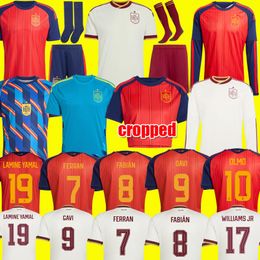2026 World Cup SPAIN Soccer Jerseys PEDRI GAVI LAMINE YAMAL MORATA Carvajal OLMO FERRAN RODRIGO Jersey SPANISH Men Kid Kit set Football Shirt Fan Player top