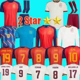 spain world cup 2026 Soccer Jerseys PEDRI GAVI LAMINE YAMAL MORATA Carvajal OLMO FERRAN RODRIGO Jersey SPANISH Men Kid Kit Football Shirt Fan Player