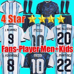 argentina jersey 2026 World Cup Argentinas soccer Jersey MESSI Football Shirt kit Men DI Maria Kids SET