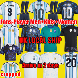 argentinas jerseys 2026 World Cup Argentinas jersey Long sleeves kit soccer Jerseys GARNACHO DE PAUL Football Shirt Men DI Maria Kids Goalkeeper training cropped