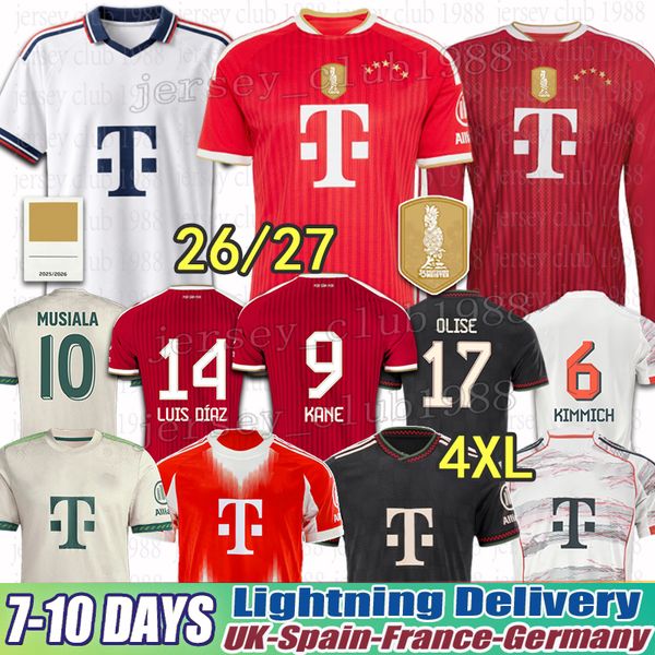 Kane OLISE jersey Luis Diaz bayern mun26 27 football jersey Kingsley Coman Musiala bayern 26 27 Soccer Jerseys 25 kimmich KIDS kit trikot xxxl 4xl kid kit jersey