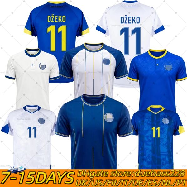 26 27 Bosnia and Herzegovina Dzeko Soccer Jerseys 26 27 Home Away Men kids Players Fans Football Jersey Shirts kit Kit DEMIROVIC ALAJBEGOVIC BAJRAKTAREVIC DEDIC S-4XL