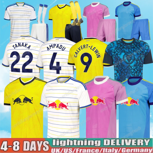 25 26 27 Leeds Unitedd fans player AMPADU Llorente leeds football shirt Soccer Jerseys STRUIJK RODON ROTHWELL BAMFORD PIROE AARONSON MATEO JOSEP Kids Kit 2025 2026 27