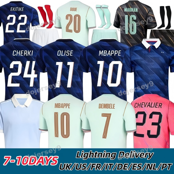 2026 france Soccer jersey world cup 26 27 French Football Jerseys MBAPPE GIROUD DEMBELE EKITIKE Olise GRIEZMANN Kids Women retro Football tops Shirt maillot de foot
