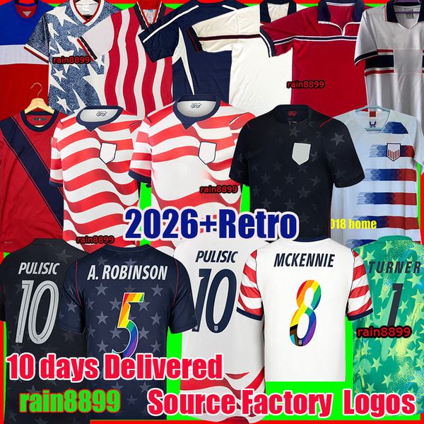 2026 usas world cup jersey PULISIC BALOGUN Football Jersey AARONSON DEST 26 27 America Football Shirt United States Camisetas USAS usmnt soccer jersey 2026