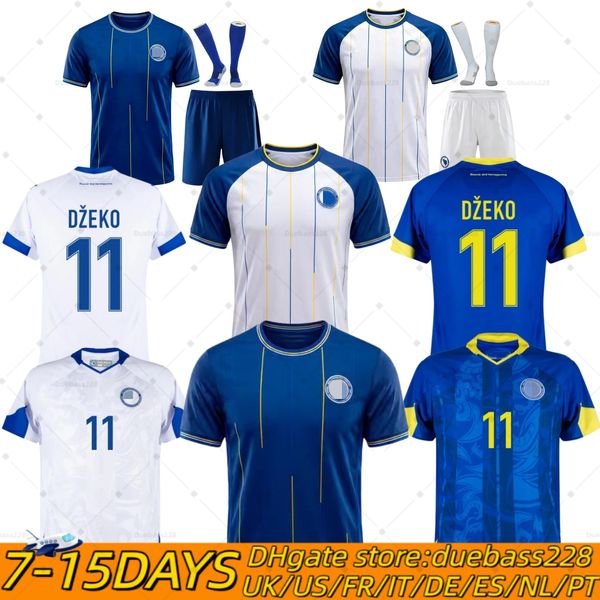 26 27 Bosnia and Herzegovina Dzeko Soccer Jerseys 26 27 Home Away Men kids Players Fans Football Jersey Shirts kit Kit DEMIROVIC ALAJBEGOVIC BAJRAKTAREVIC DEDIC S-4XL