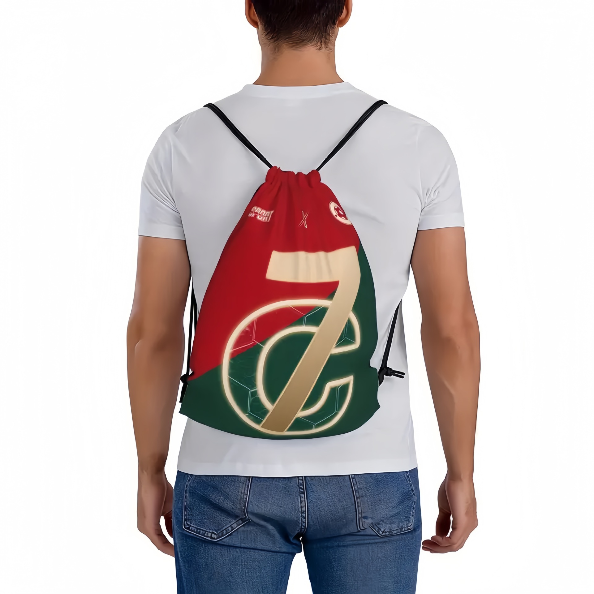 Free delivery Backpack Style World Cup football bag simple double shoulder drawstring bag bundle pocket portable