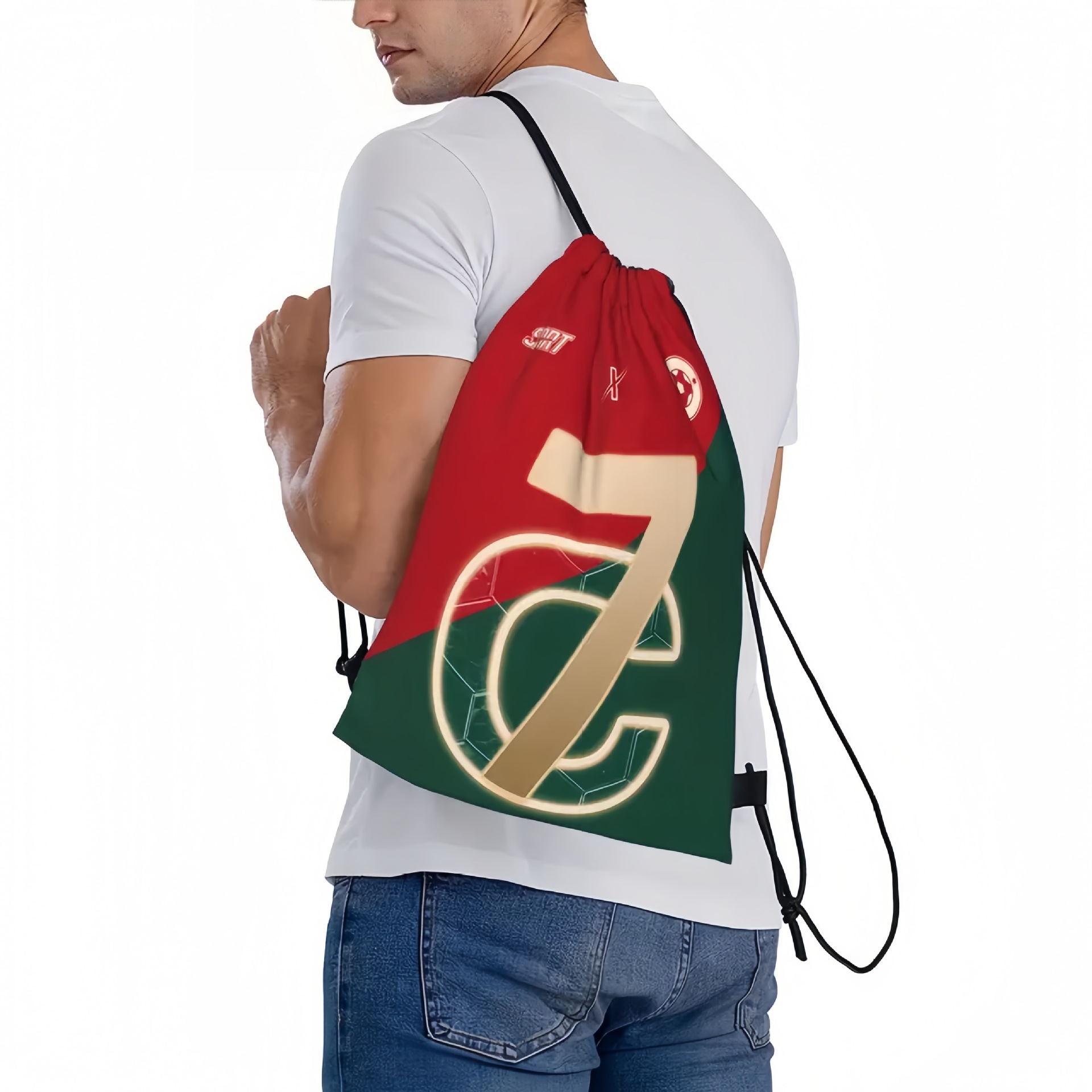 Free delivery Backpack Style World Cup football bag simple double shoulder drawstring bag bundle pocket portable